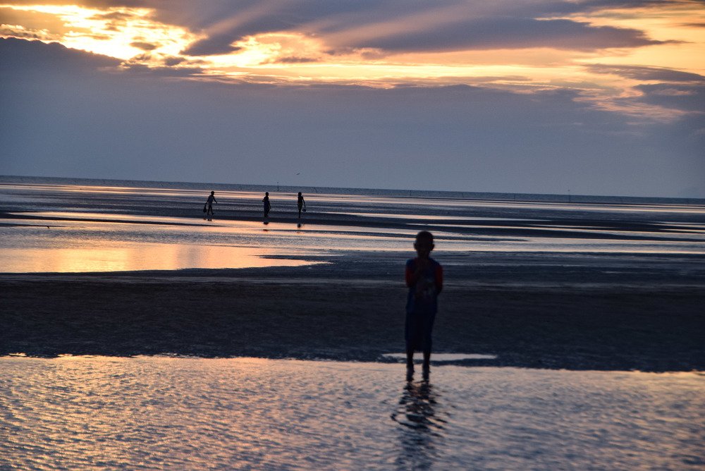 Sunset at Payum Beach, Merauke, Indonesia