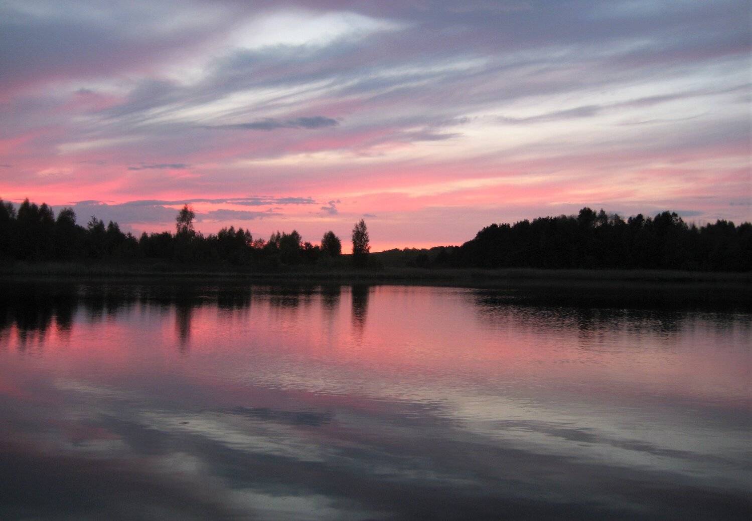 at sunset