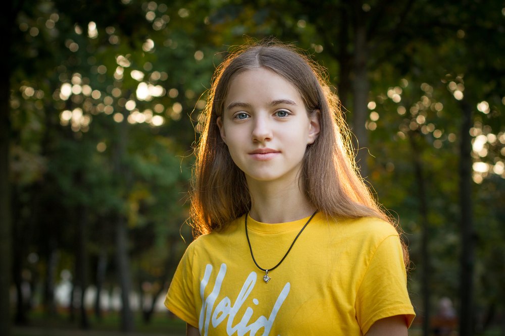 В лучах солнышка