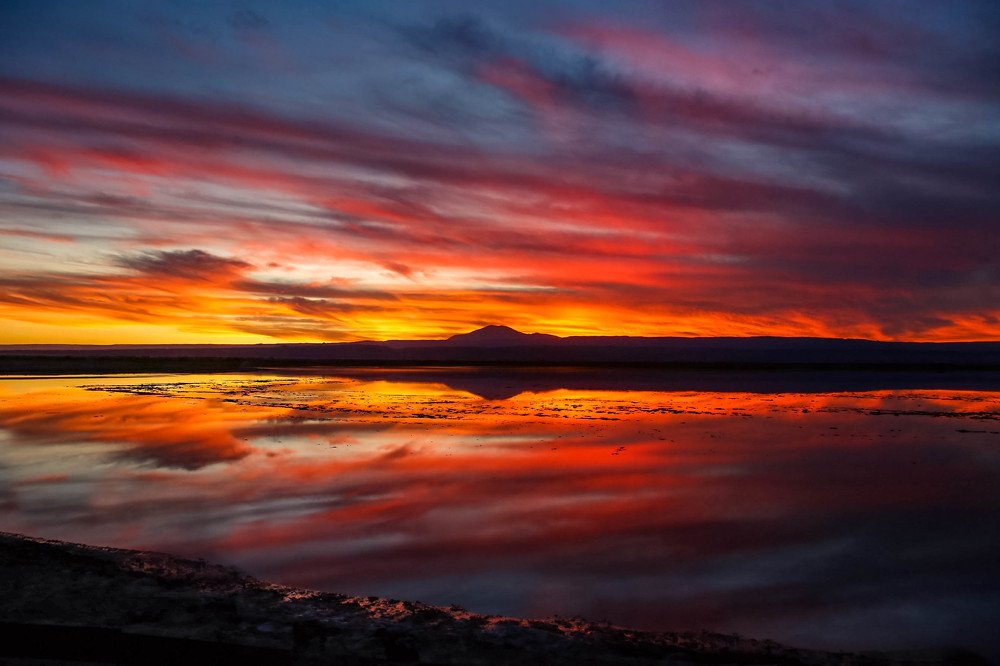 sunset at atacama