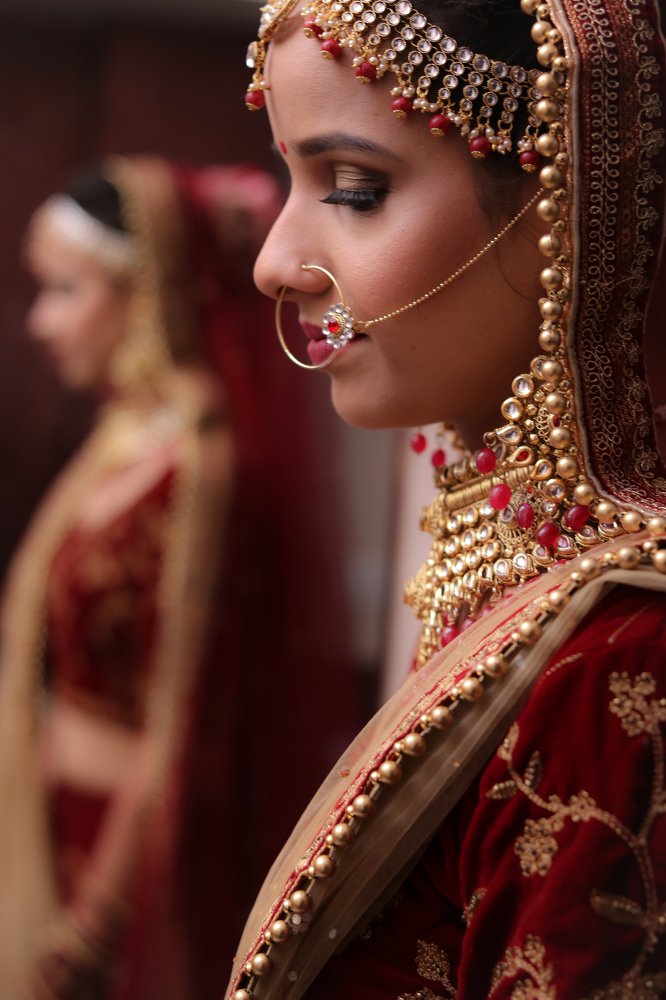 Bride In Mirror