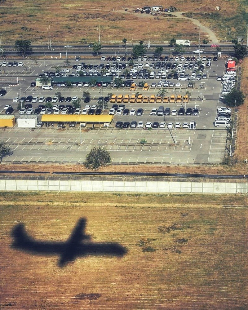 Shadow of the Plane overlooks the city!