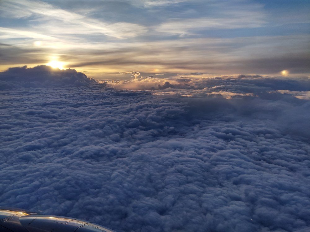 Закат в облаках