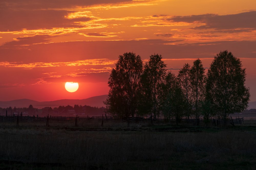 Сельский закат