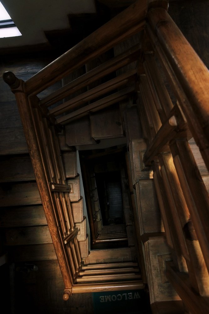 Wooden stairs