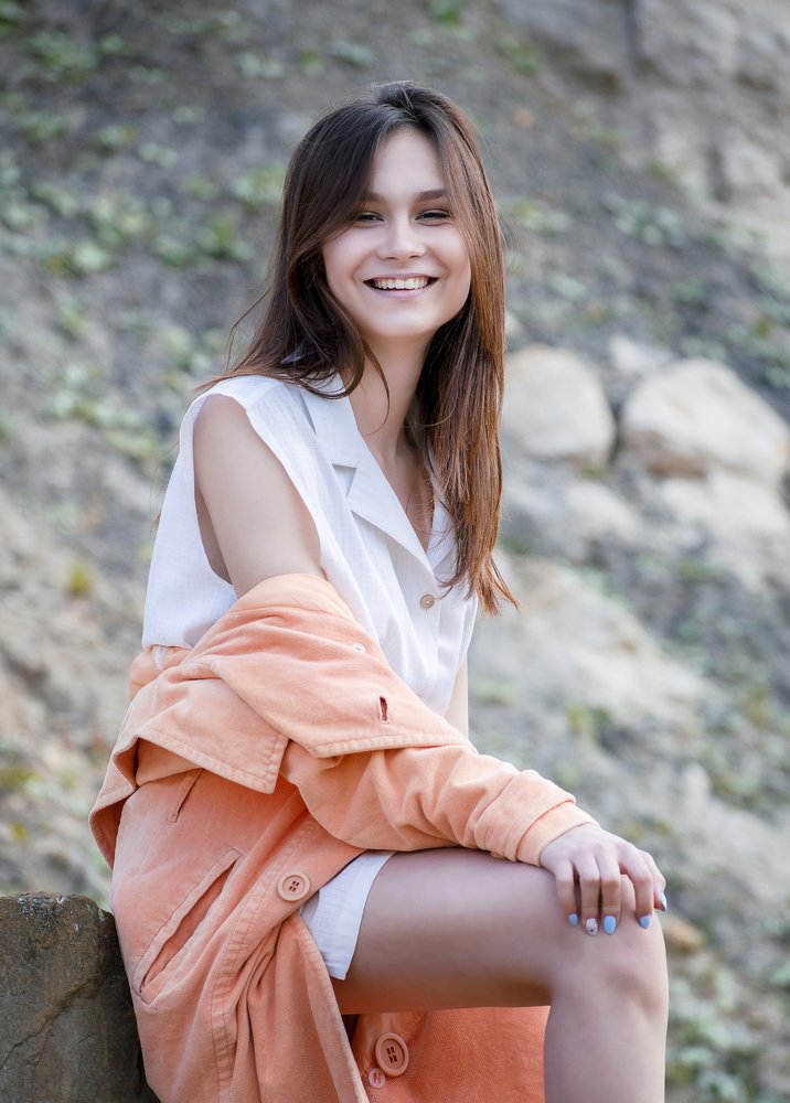 Девушка на карьере