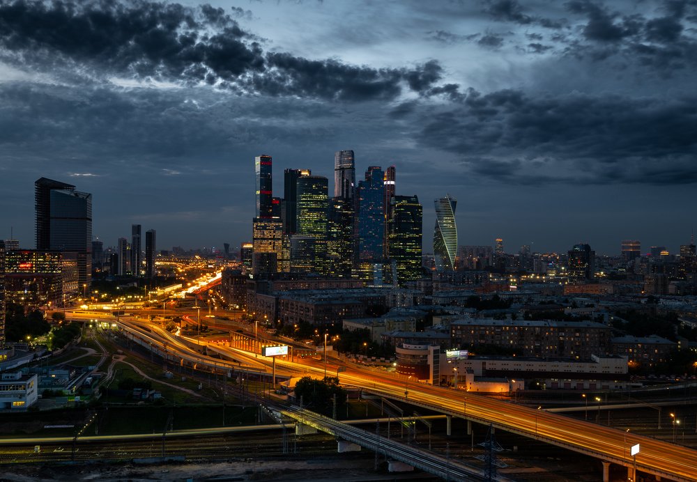 Evening Moscow City