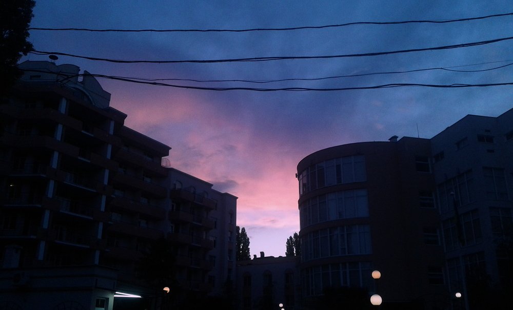 Заход солнца
