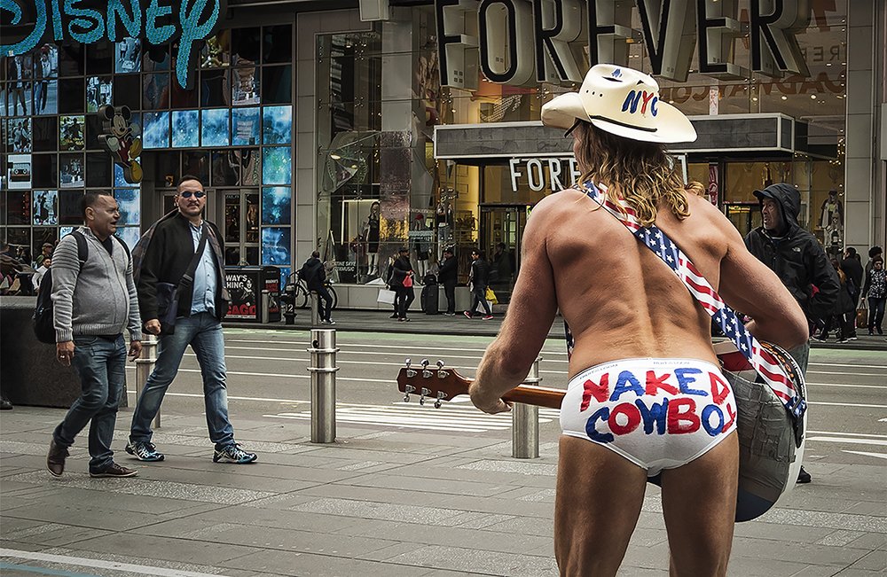 Naked cowboy