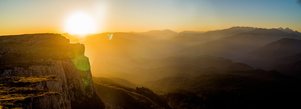 Рассвет в горах