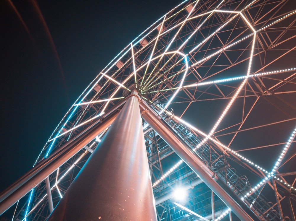 Колесо ночью
