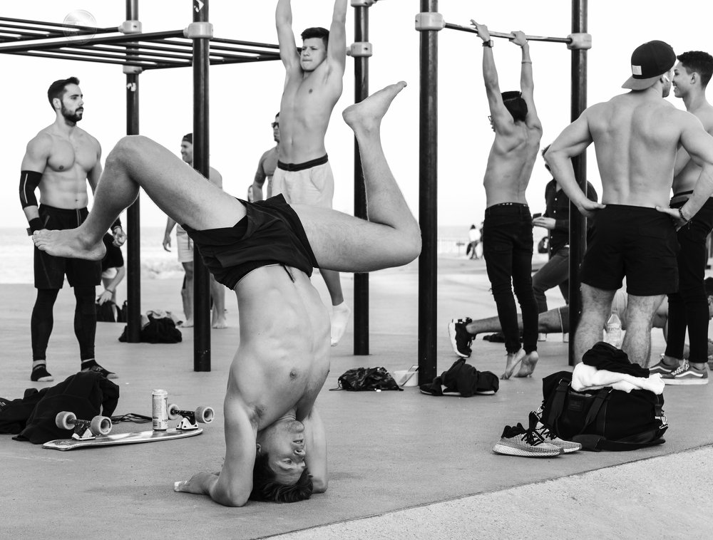 Barcelona Men Training on the Beach