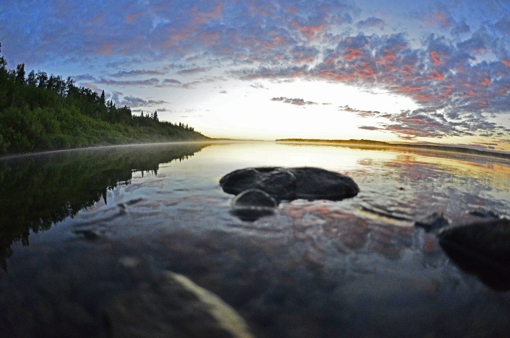 река Уса рассвет август