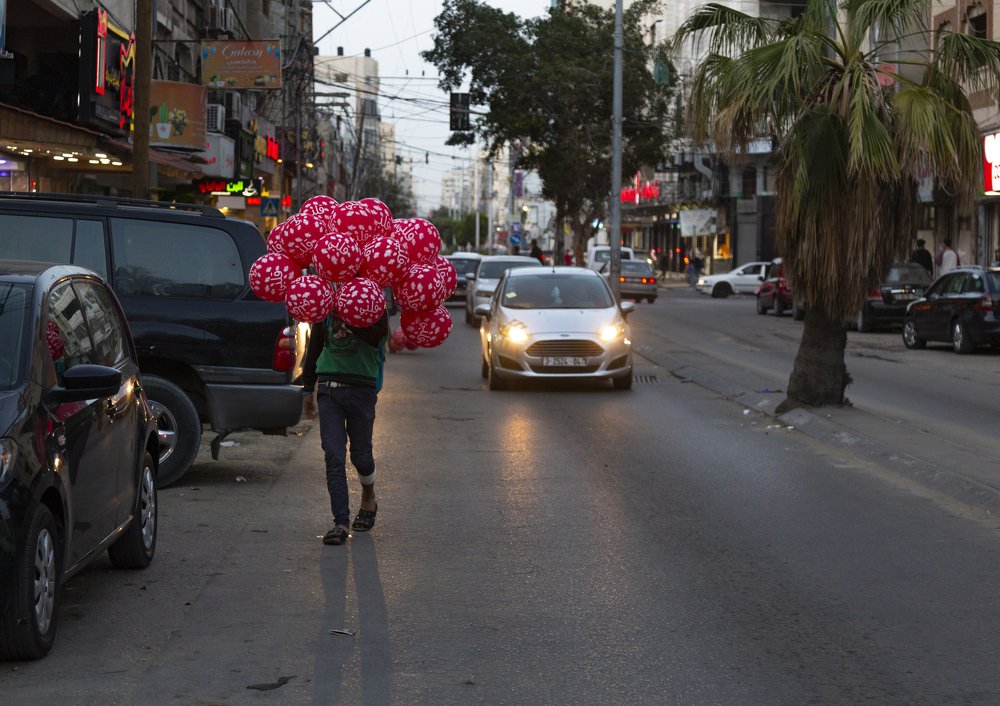 بائع البلابين في شارع