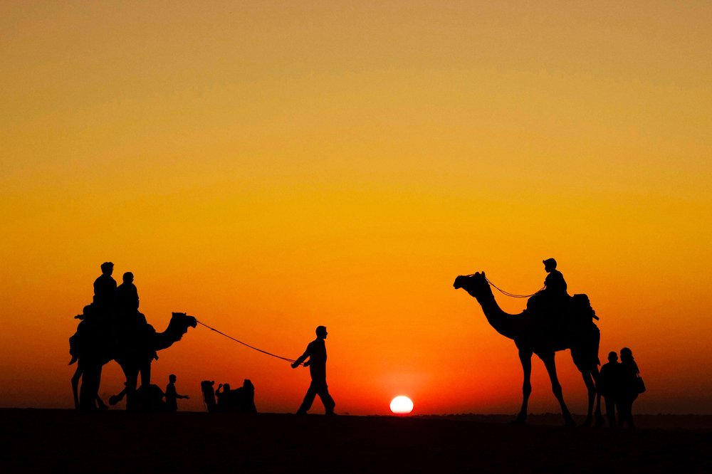 Sunset in Sand Dunes