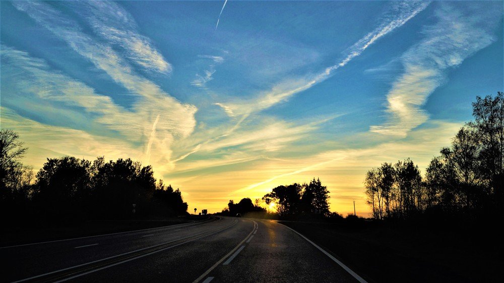 Закат на Урале.