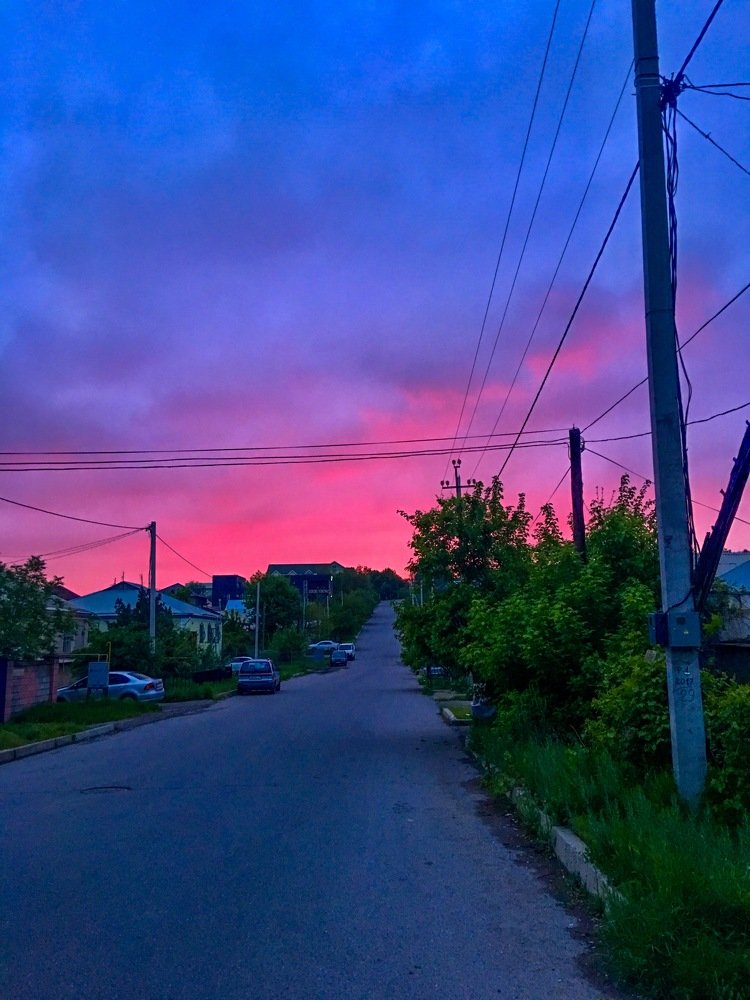 Малиновый закат