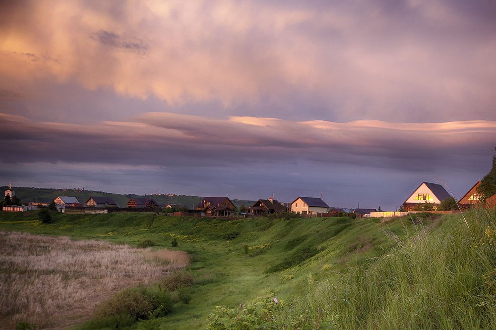 Облако над деревней