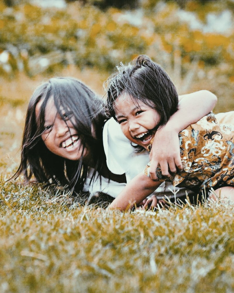 Laughing together
