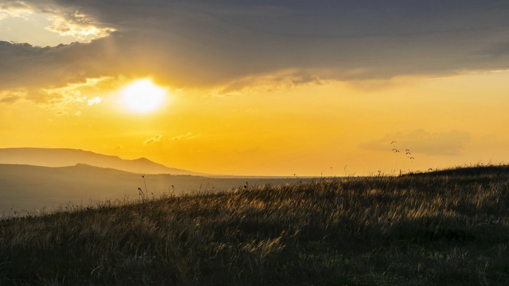 Полеты на закате
