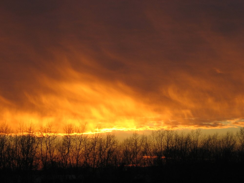 Пламенный закат