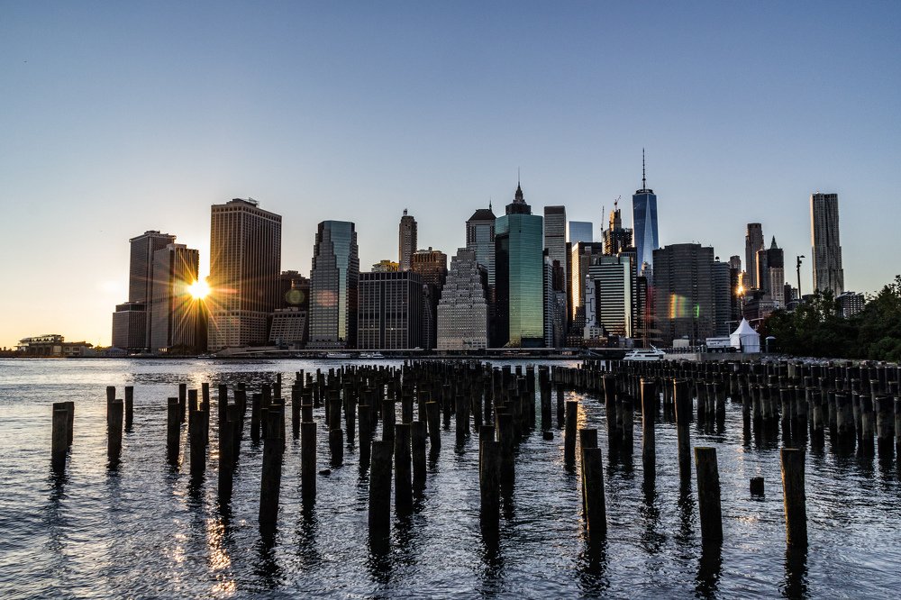 New York city sunset