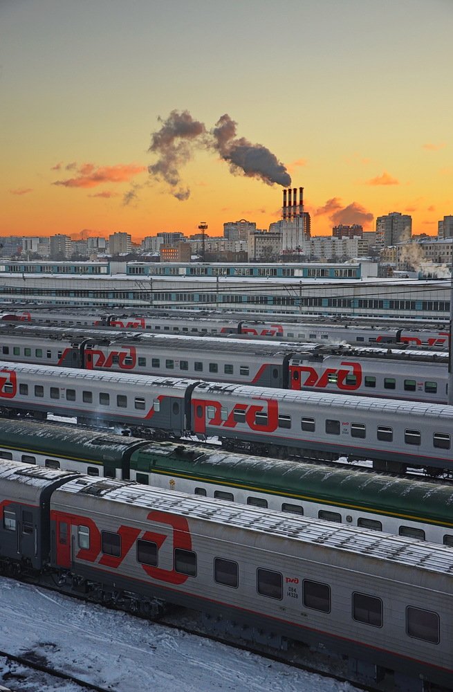 Вереница поездов