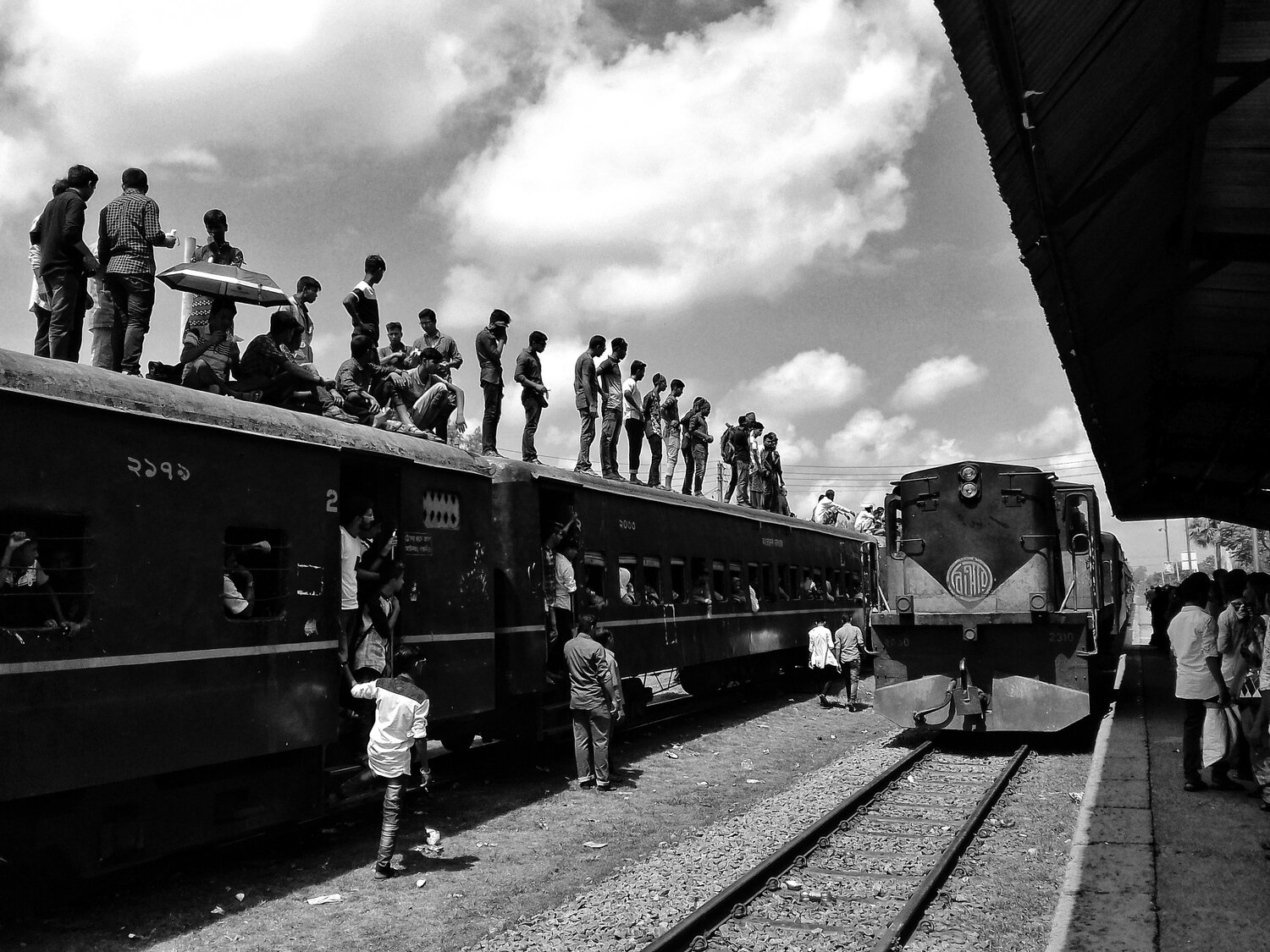 Train journey in Bangladesh