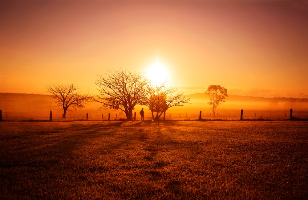 Sunset in Allambee, Australia