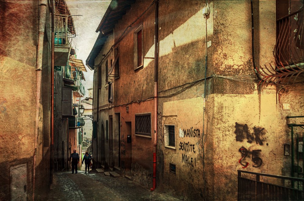 Провинциальная Италия.Улочки Рокка ди Папа