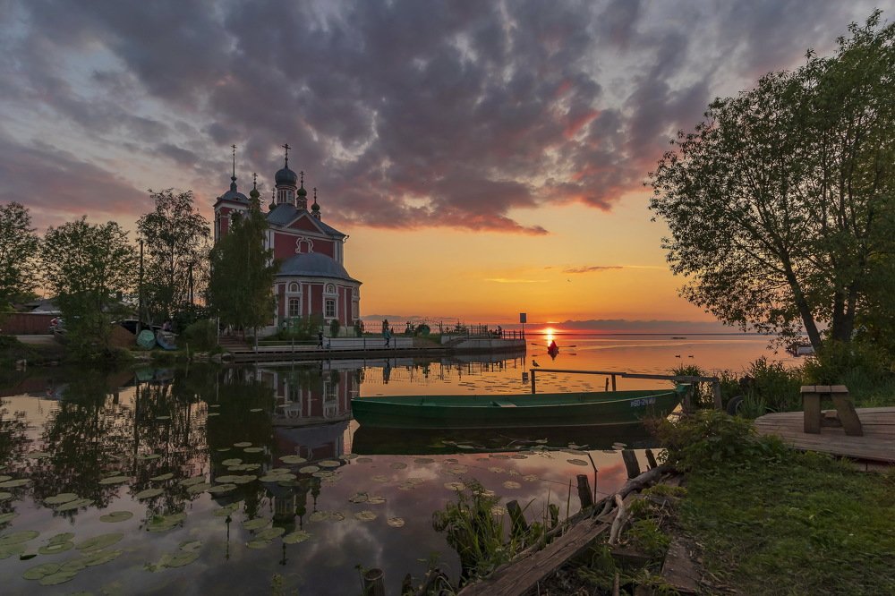 Закат в Переславль Залесском