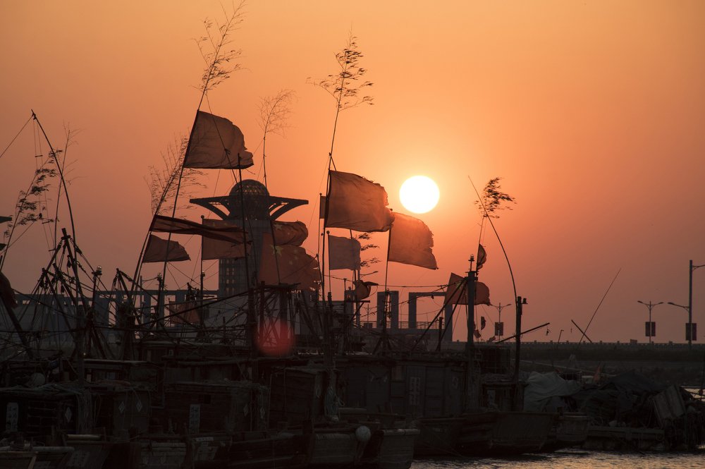 Sunset in Lianyungang