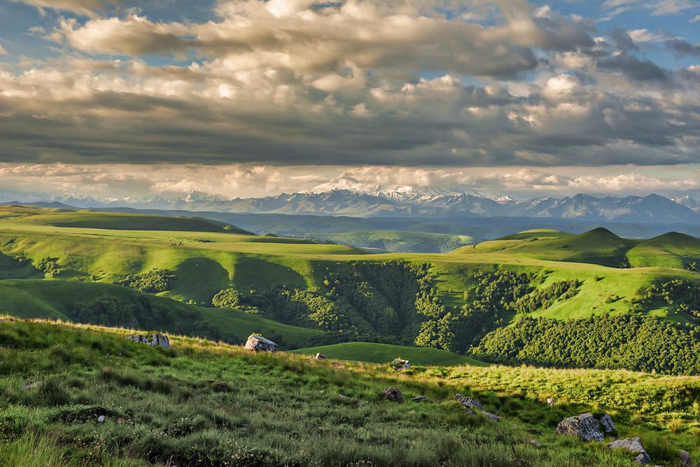 Рассвет на перевале Гум-Баши.