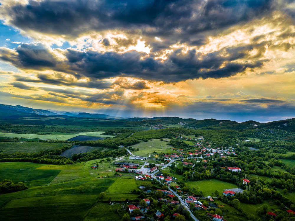 Sunset in the Rhodope Mountains