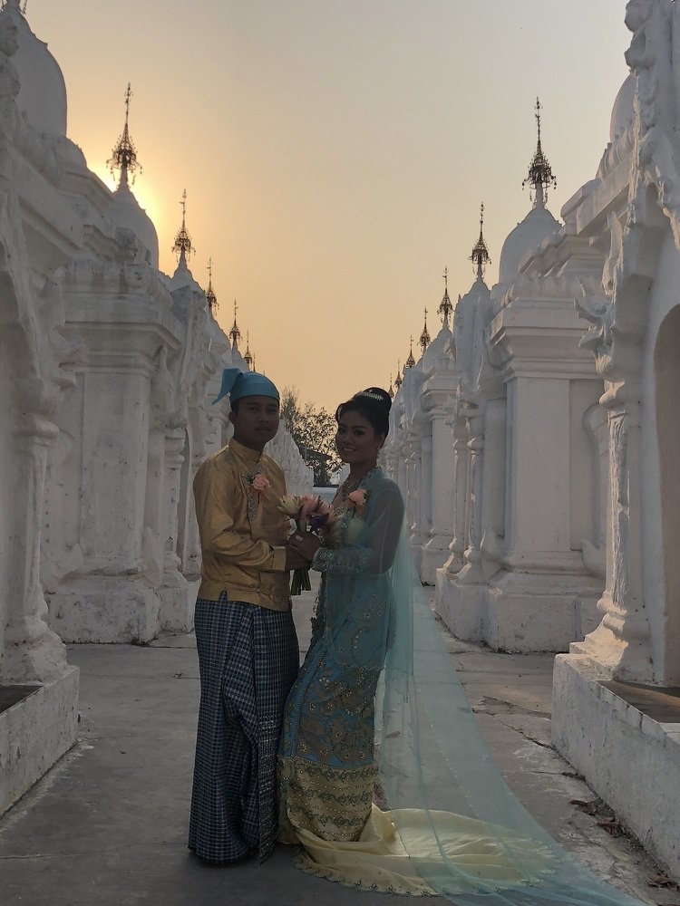 Getting ready for the wedding