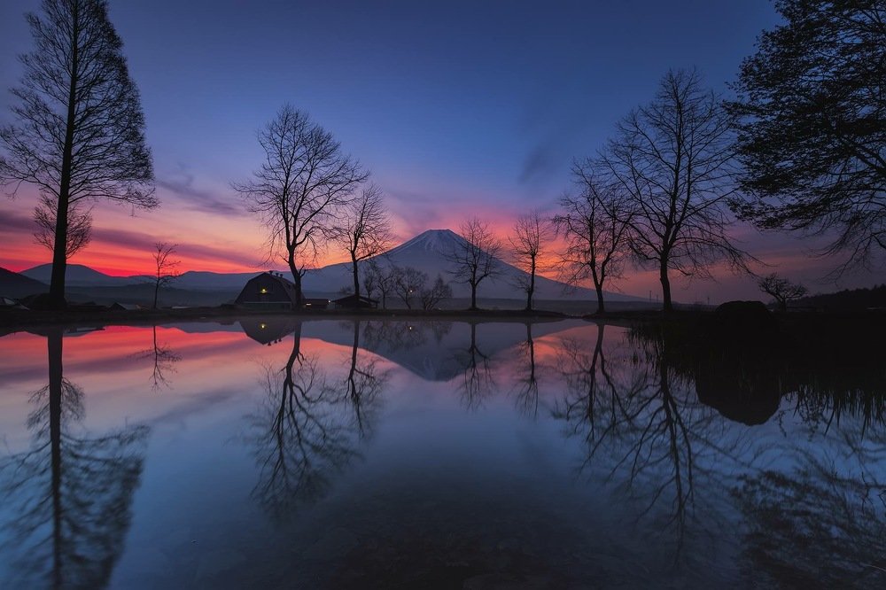 Sunrise in fuji