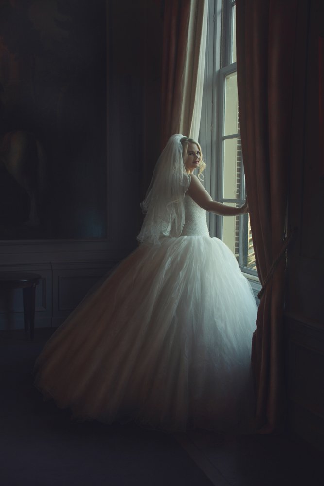 Waiting for her future husband