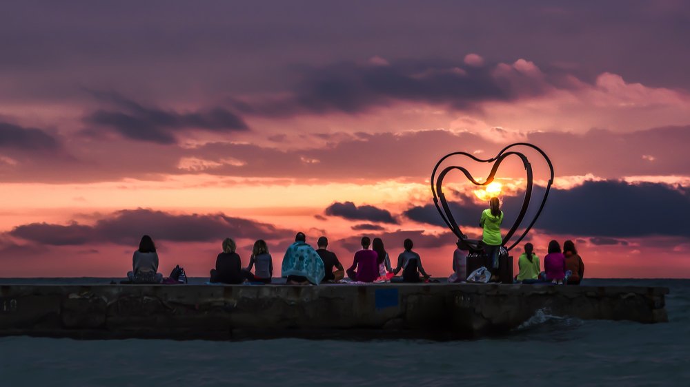 Инь и Янь на рссвете.