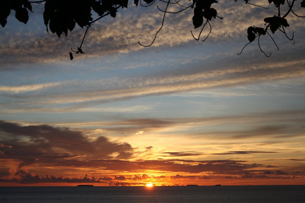 the beauty of the sunset