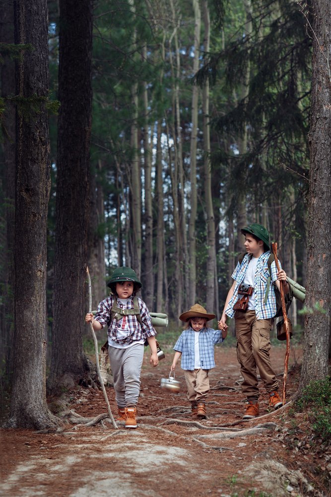 Настоящие туристы.