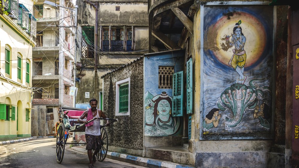 Kolkata's Hand-Pulled Rickshaw
