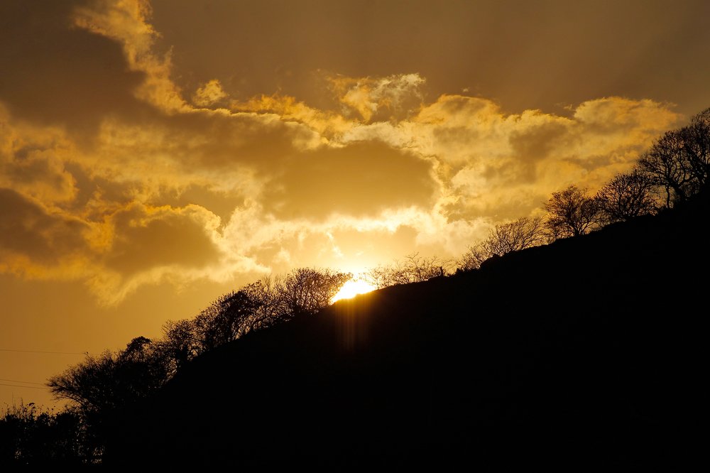 Atardecer en la montaña