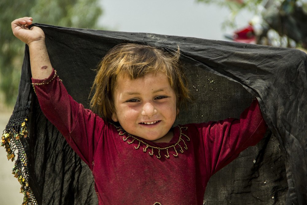 Poor but Happy child of Afghanistan