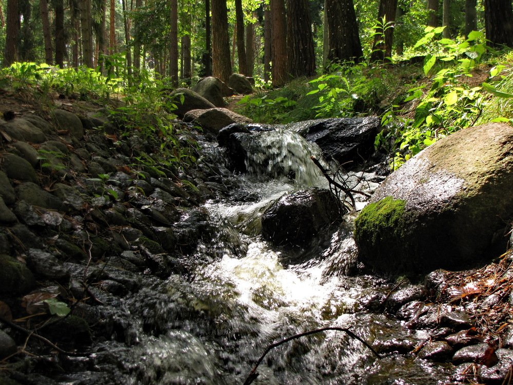 Minsk, Drozdy park, Waterfalls