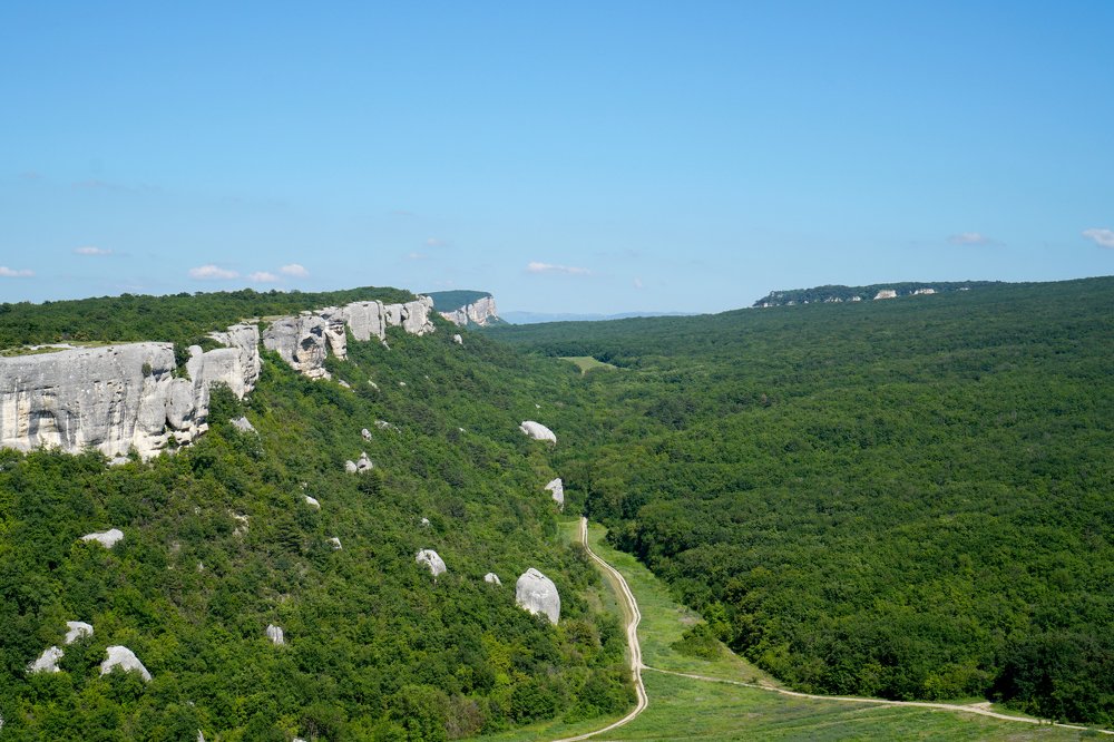 Вид с пещерного города