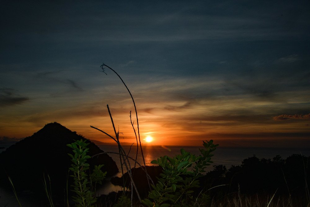 Sunset at Sylvia hill, Labuan Bajo, East Nusa Tenggara, Indonesia..