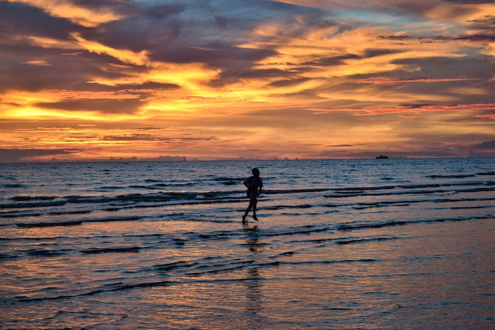 At Lampu Satu beach, Merauke, Papua, Indonesia..