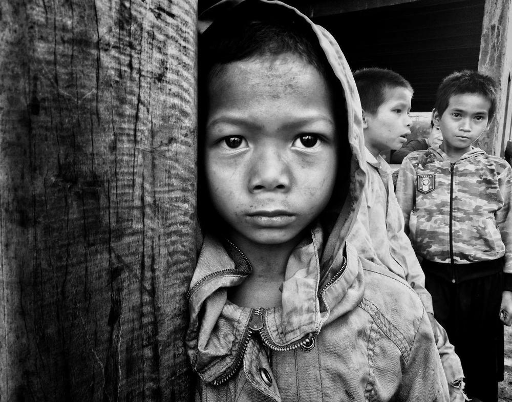 Eye contact portrait