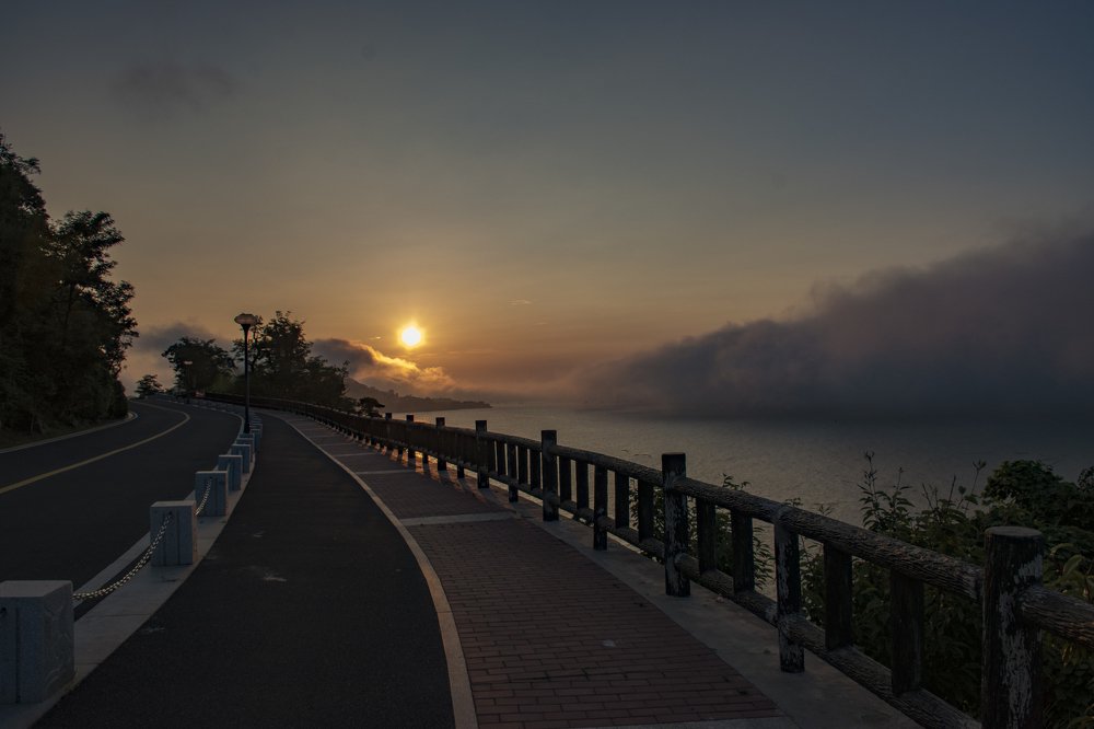 Sunset in Lindao island.