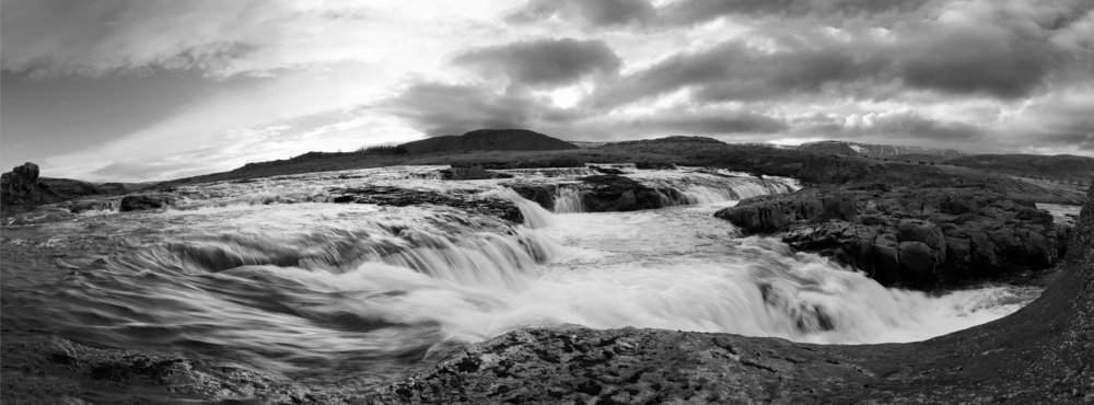 Black and white panoramic